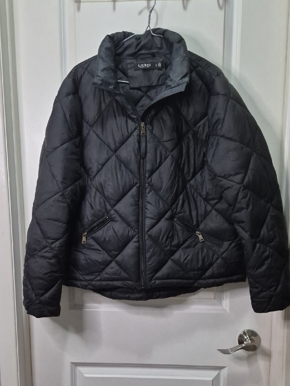 Lauren Ralph Lauren‎ Black Quilted Bomber Jacket
